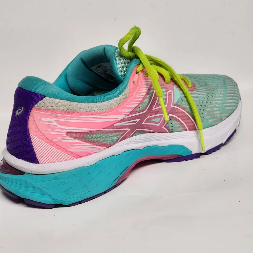 Asics Preowned GT 2000 8 Fresh Ice White Running Shoes Women Sz 7 1012A803 - Picture 3 of 12